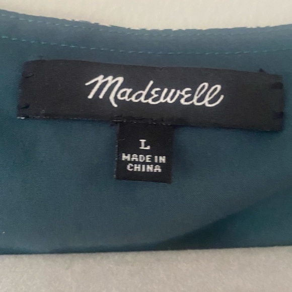 Madewell Starland Bell Sleeve Silk Dress - Picture 7 of 9